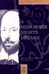 Midsommer Nights Dreame (Q1600) (Shakespeare Originals: First Editions)