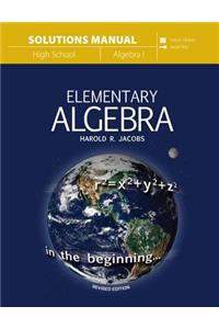 Elementary Algebra (Solutions Manual)