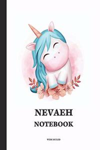 Nevaeh Wide Ruled Notebook