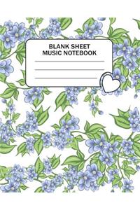 Blank Sheet Music Notebook