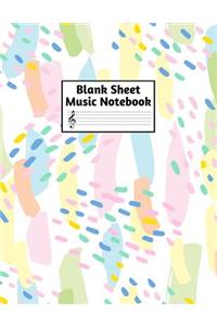 Blank Sheet Music Notebook