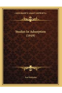 Studies In Adsorption (1919)