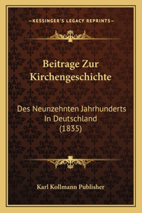 Beitrage Zur Kirchengeschichte