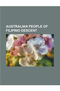 Australian People of Filipino Descent