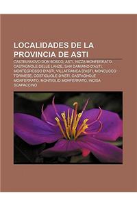 Localidades de La Provincia de Asti