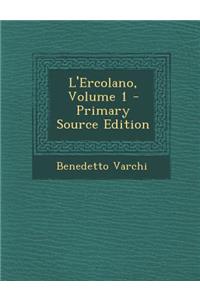 L'Ercolano, Volume 1
