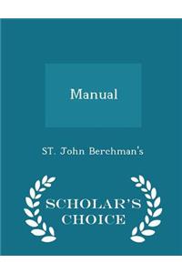 Manual - Scholar's Choice Edition