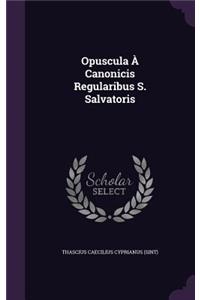Opuscula a Canonicis Regularibus S. Salvatoris