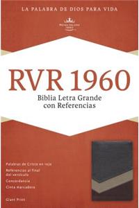 RVR 1960 Biblia Letra Grande con Referencias, marrón/tostado