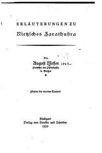 Erläuterungen zu Nietzsches Zarathustra