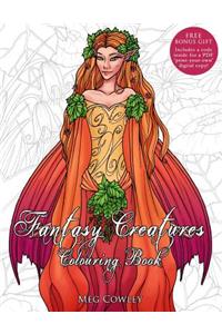 Fantasy Creatures Colouring Book