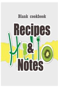 Blank cookbook