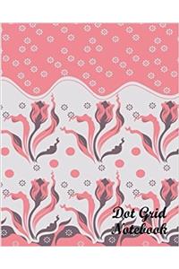 Dot Grid Notebook Flower Wallpaper