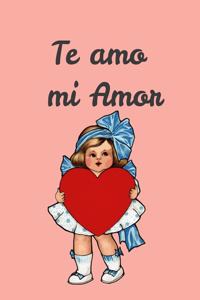 te amo mi amor, niña, pareja libreta, agenda