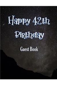 Happy 42th Birthday Guest Book