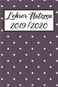 Lehrer Notizen 2019 / 2020