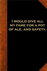 2020 Daily Planner Shakespeare Quote Give Fame Ale Safety 388 Pages