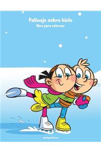 Patinaje sobre hielo libro para colorear 1