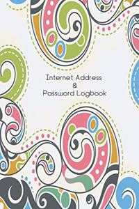 Internet Address and Password Logbook