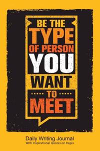 Daily Writing Journal With Inspirational Quotes on Pages