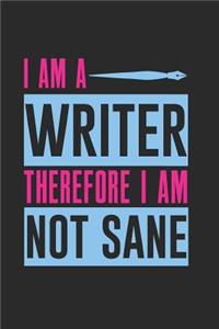 I Am a Writer Therefore I Am Not Sane