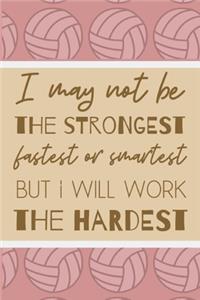 I May Not Be The Strongest Fastest Or Smartest But I Will Work The Hardest
