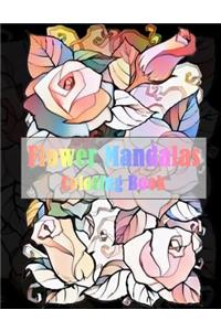 Flower Mandalas Coloring Book