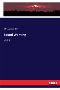 Found Wanting