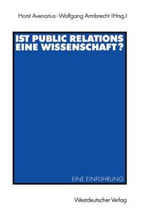 Ist Public Relations Eine Wissenschaft?