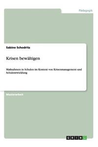 Krisenmanagement und Schulentwicklung. Wie Schulen Krisen bewältigen und Maßnahmen treffen