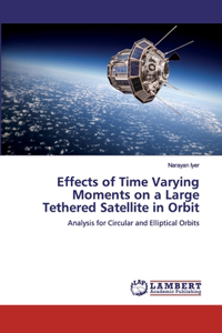 Effects of Time Varying Moments on a Large Tethered Satellite in Orbit