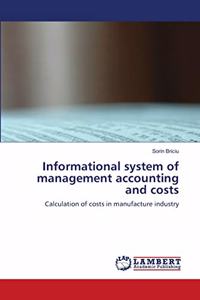 Informational system of management accounting and costs