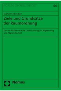 Ziele Und Grundsatze Der Raumordnung