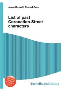 List of Past Coronation Street Characters