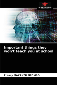 Important things they won't teach you at school