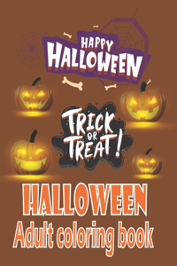 Halloween Adult Coloring Book