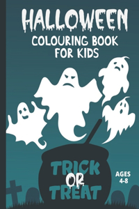 Halloween colouring book for kids ages 4-8 Trick or Treat