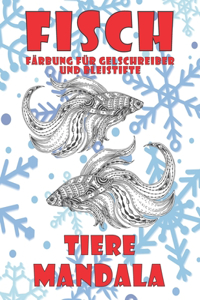 Färbung für Gelschreiber und Bleistifte - Mandala - Tiere - Fisch
