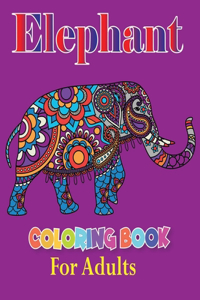 Elephant Coloring Book for Adults