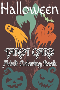 Halloween Tarot Card Adult Coloring Book