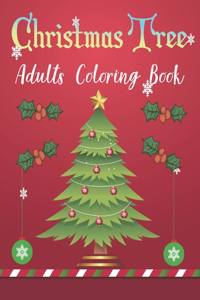 Christmas Tree Adults Coloring Book