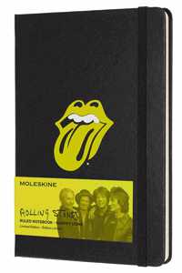 Moleskine Rolling Stones Limited Edition Black Large Ruled Notebook Hard