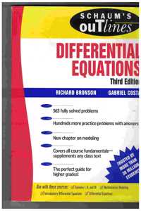 Schaum's Outline of Differential Equations