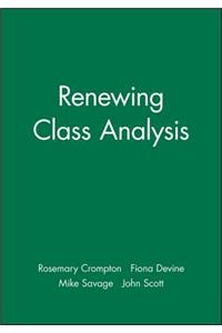 Renewing Class Analysis