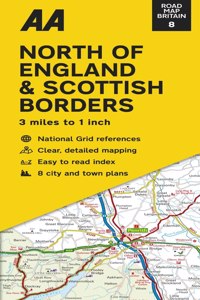 Road Map Britain: North of England & Scottish Borders