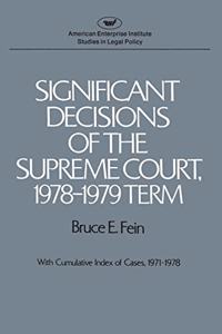 Significant Decisions of the Supreme Court, 1978-1979 Term