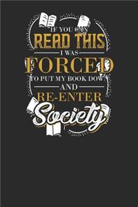 I Was Forced To Put My Book Down