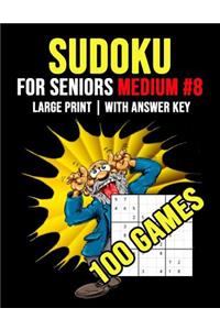 Sudoku For Seniors Medium #8 - 100 Games