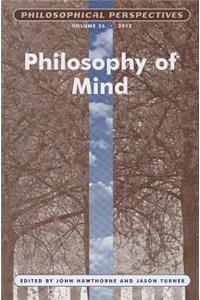 Philosophy of Mind, Volume 26