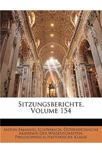 Sitzungsberichte, Volume 154